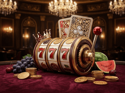 Luxury casino interface with golden elements and modern design